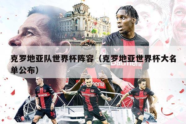 克罗地亚队世界杯阵容（克罗地亚世界杯大名单公布）